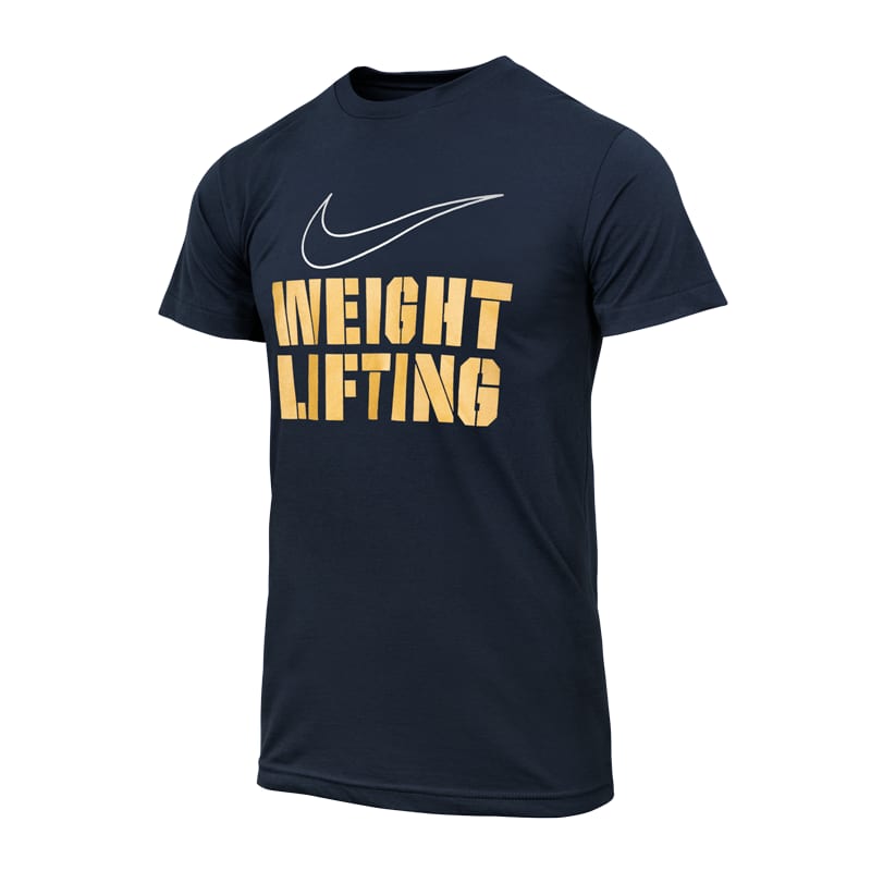 Nike Men's Weightlifting Stacked T-Shirt | Rogue Fitness Nike Men's Weightlifting Stacked T-Shirt | Rogue Fitness